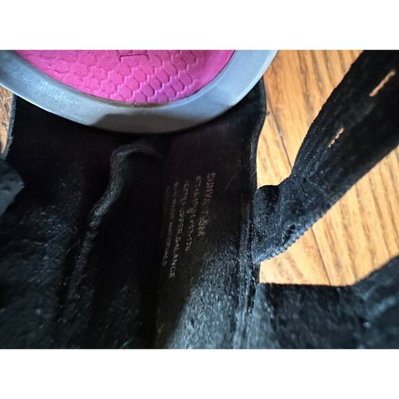 Bearpaw Black Leather Sport Sandals – Women’s 7.5M, Back Zip, Elastic Straps - Picture 5 of 6